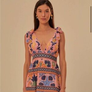 NWT FARM Rio seashell tapestry midi dress Size M - So cute and feminine!
